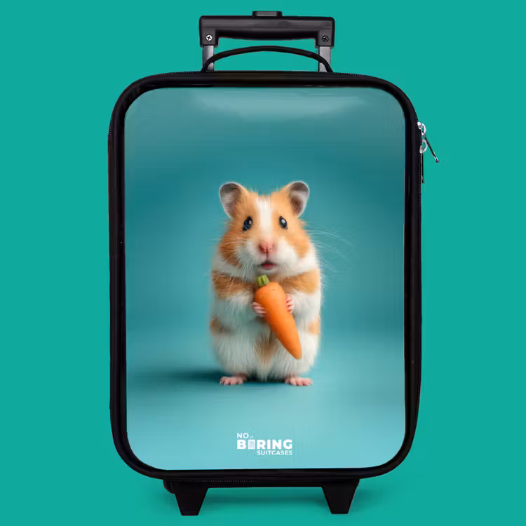 Children's suitcase - Hamster - Carrot - Animal — 4