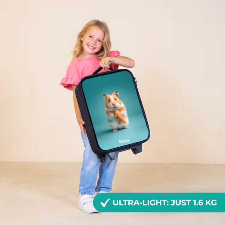 Children's suitcase - Hamster - Carrot - Animal — 5