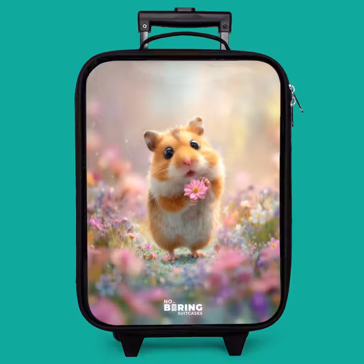 Children's suitcase - Hamster - Flower - Nature - Animal — 4
