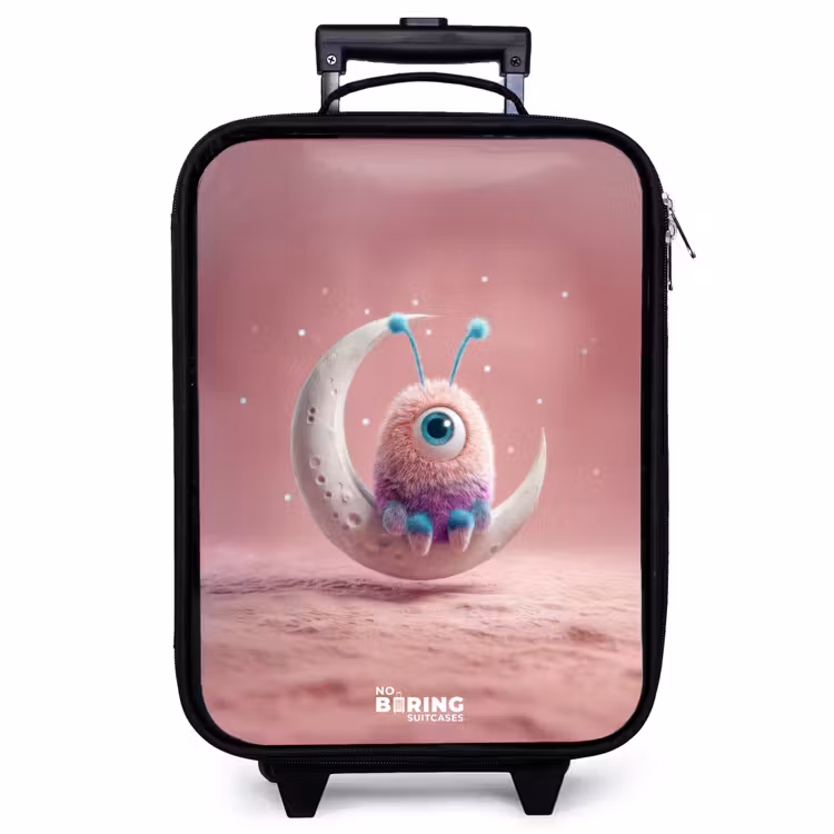 Children's suitcase - Moon rocker with Fluffy Weasel — 1