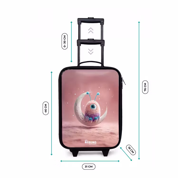 Children's suitcase - Moon rocker with Fluffy Weasel — 3