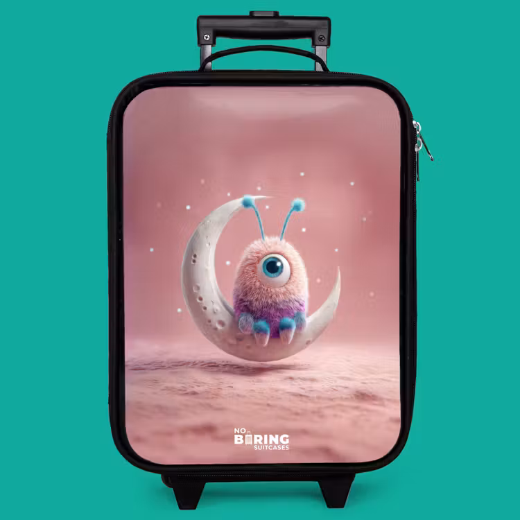 Children's suitcase - Moon rocker with Fluffy Weasel — 4