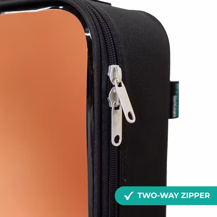 Children's suitcase - Orange Fluffy Monster with Horns — 6