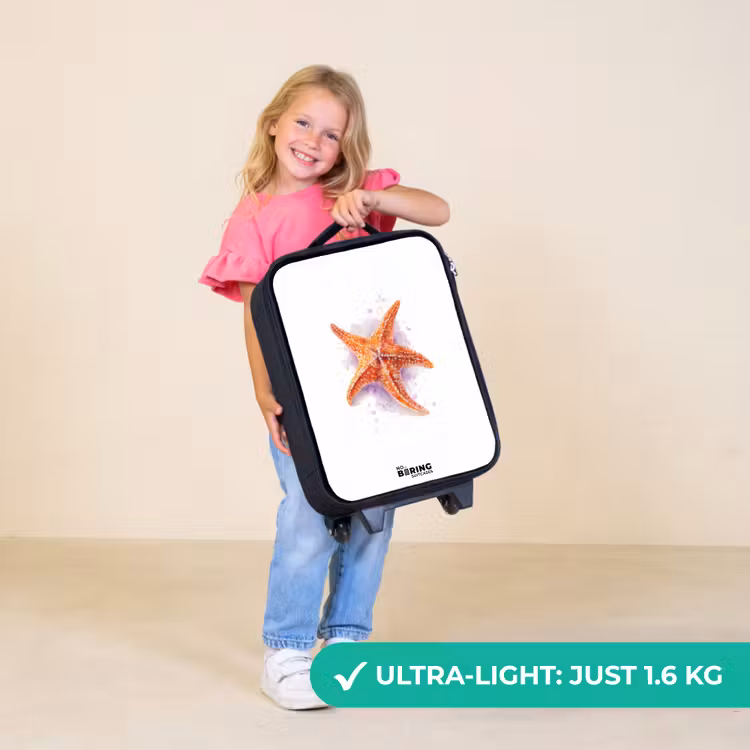 Children's suitcase - Orange Starfish Illustration — 5