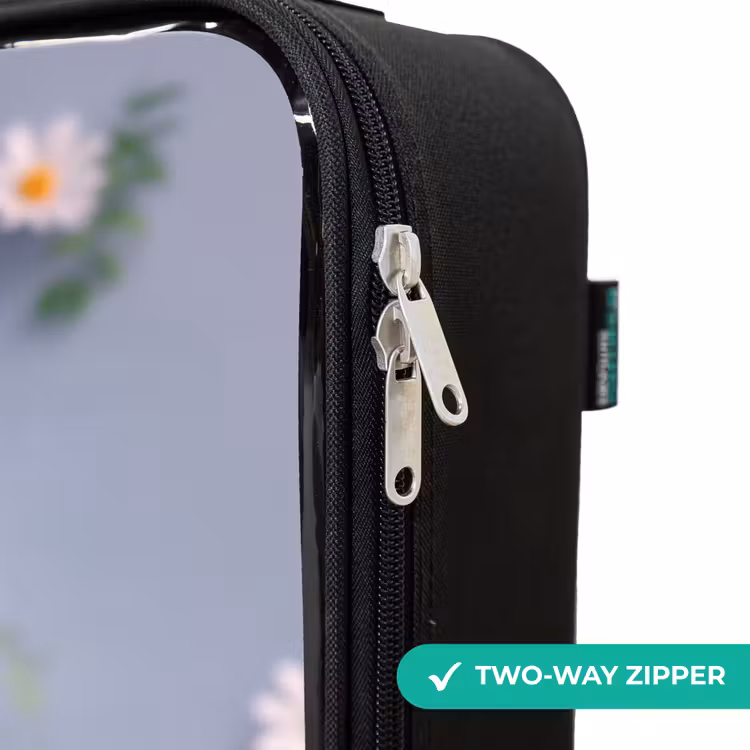 Children's suitcase - Purple Fluffy Friend with Daisy — 6