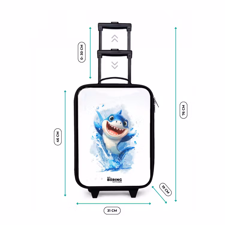 Children's suitcase - Shark - Teeth - Water — 3