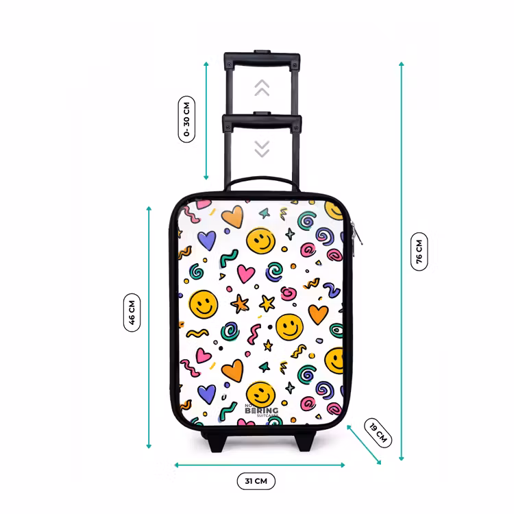 Children's suitcase - Smiley - Heart - Star — 3