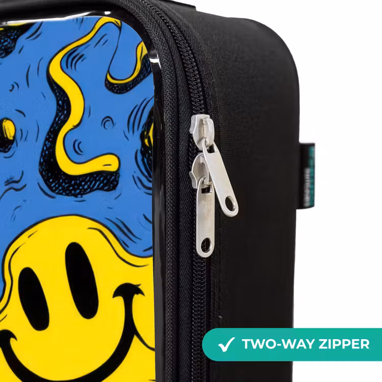 Children's suitcase - Smiley - Yellow - Blue — 6