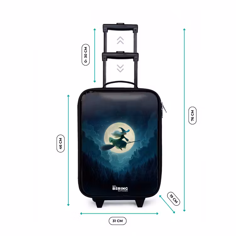 Children's suitcase - Witch in Moonlight Flight — 3