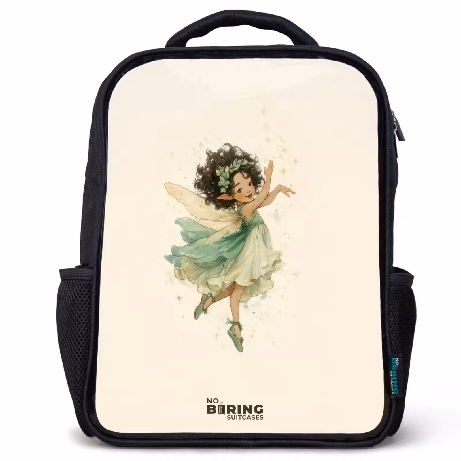 Kids backpack - Black - Dancing forest fairy — 1