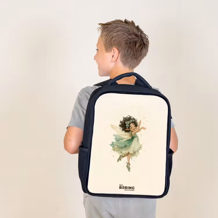 Kids backpack - Black - Dancing forest fairy — 2