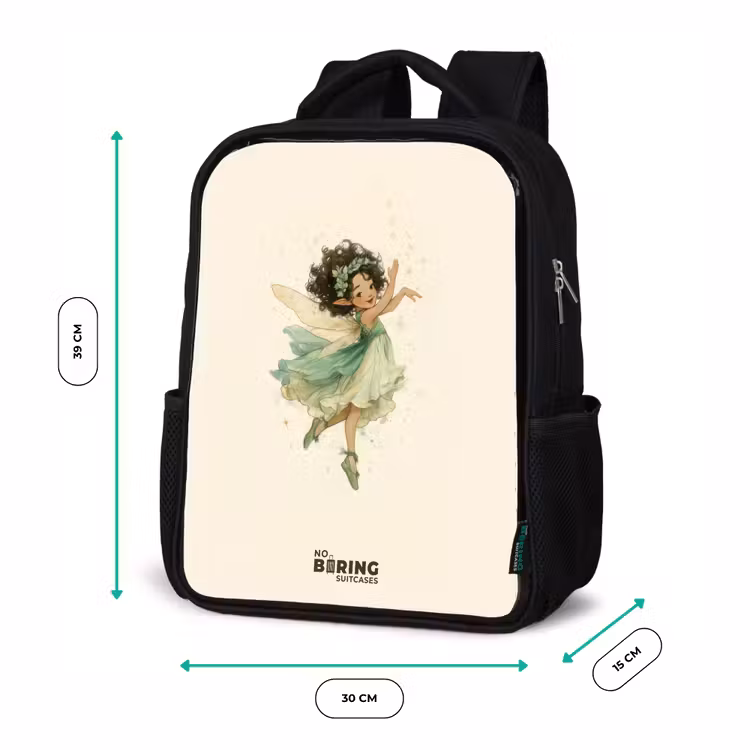 Kids backpack - Black - Dancing forest fairy — 8