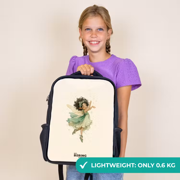 Kids backpack - Black - Dancing forest fairy — 9