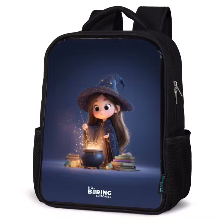 Kids backpack - Black - Enchanted girl with cauldron — 6