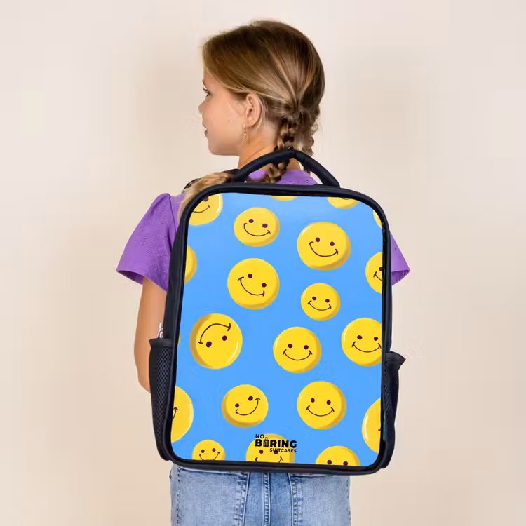 Kids backpack - Black - Merry smiley rain — 4