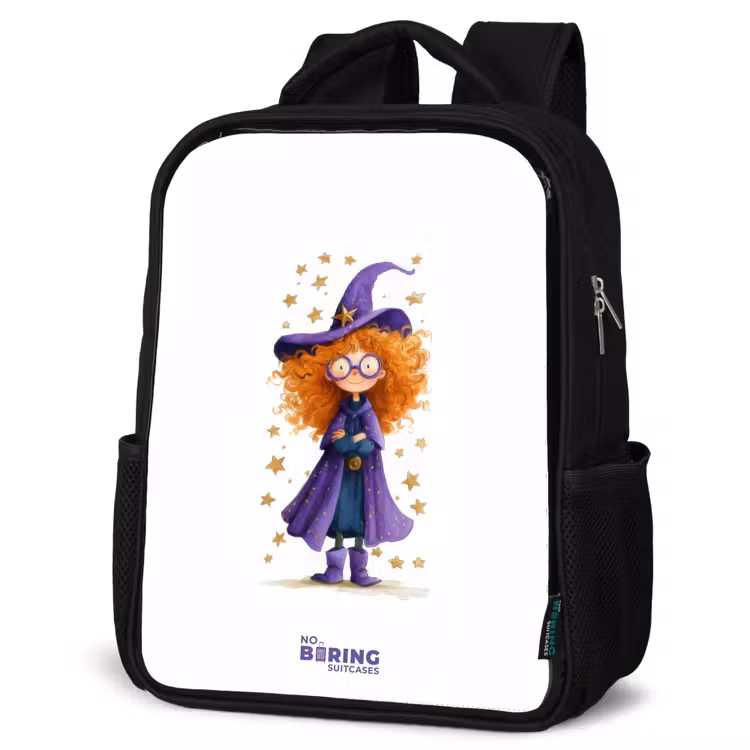 Kids backpack - Black - Star magic with curls — 6