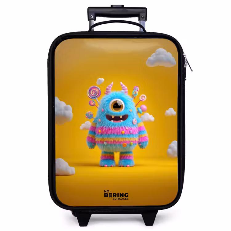 Children's suitcase - Candy - Monster - Rainbow — 1