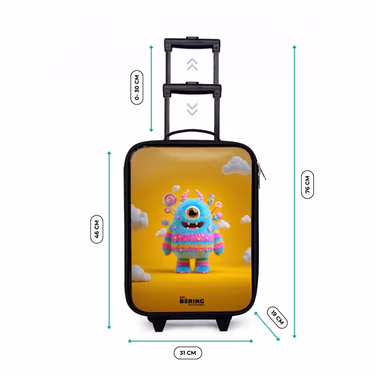 Children's suitcase - Candy - Monster - Rainbow — 3