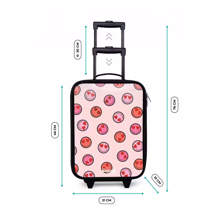 Children's suitcase - Heart - Smiley - Pattern — 3