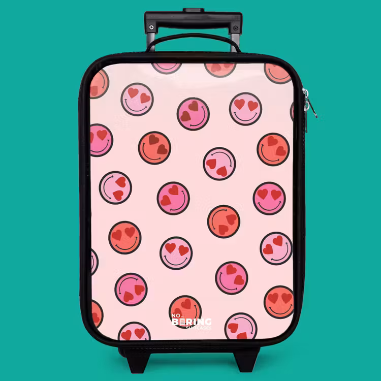 Children's suitcase - Heart - Smiley - Pattern — 4