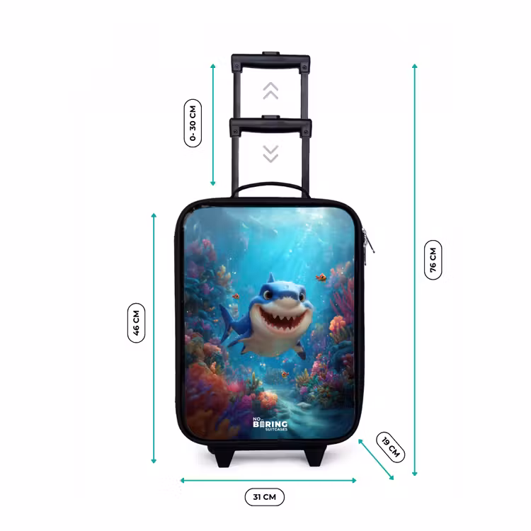 Children's suitcase - Reef - Coral - Shark - Animal — 3