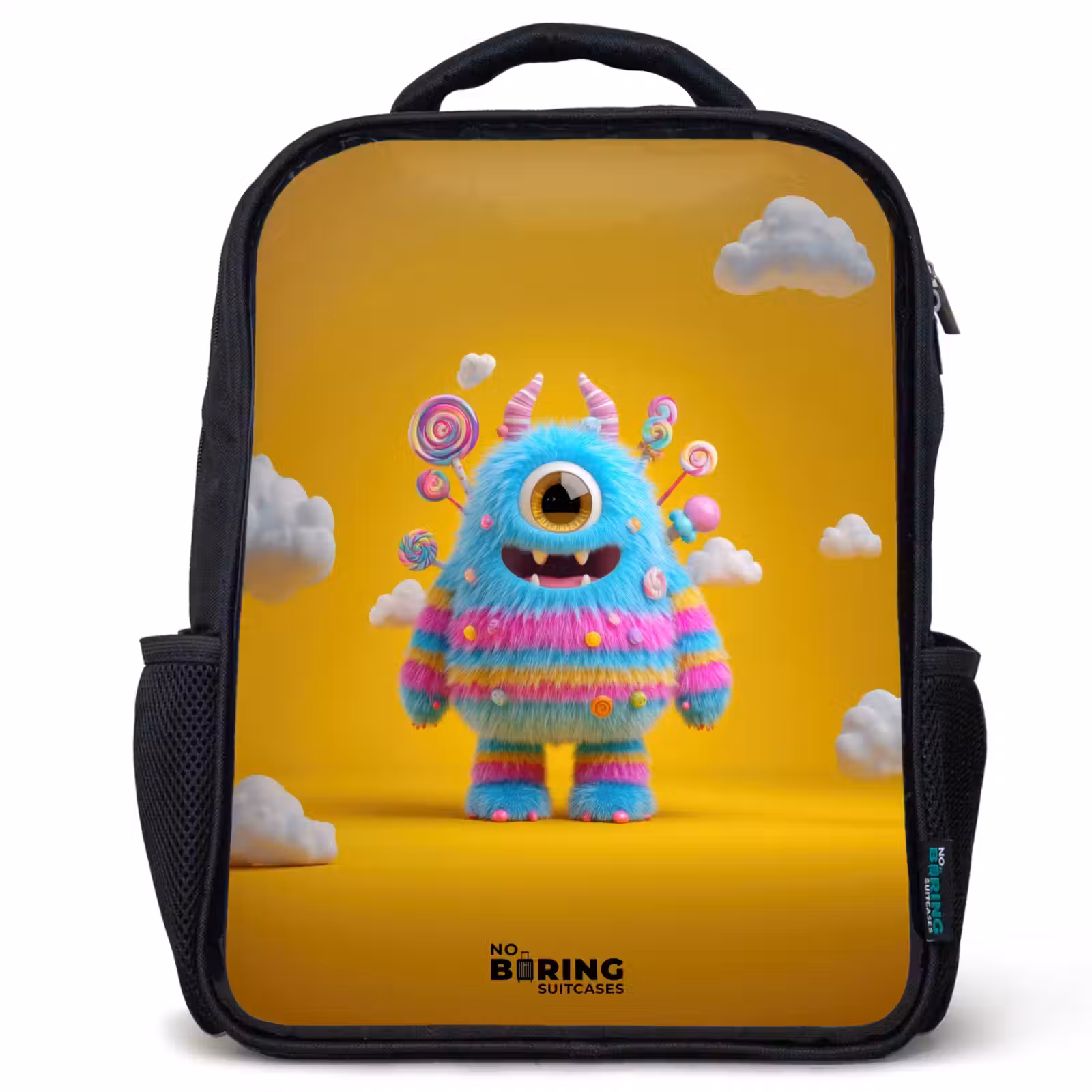 Kids backpack - Black - Candy - Monster - Rainbow — 1