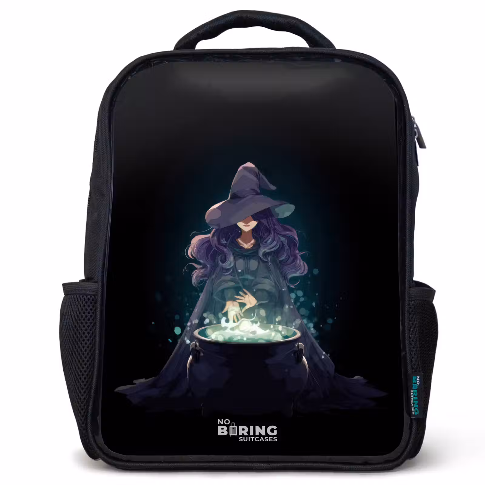 Kids backpack - Black - Witch - Cauldron - Magic — 1