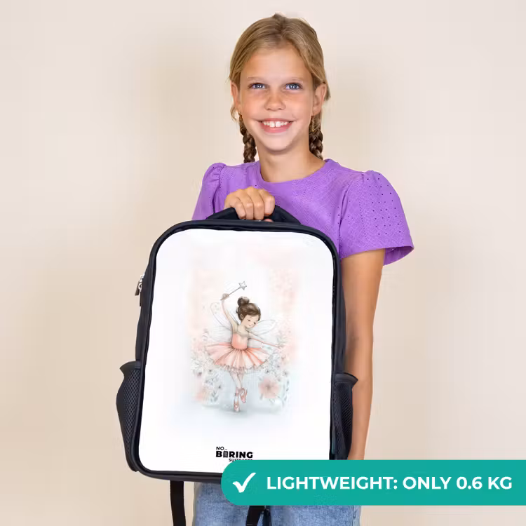 Kids backpack - Black - Ballerina - Elf - Fairy — 9