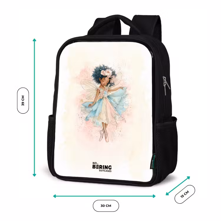 Kids backpack - Black - Elf - Ballet - Colorful — 8