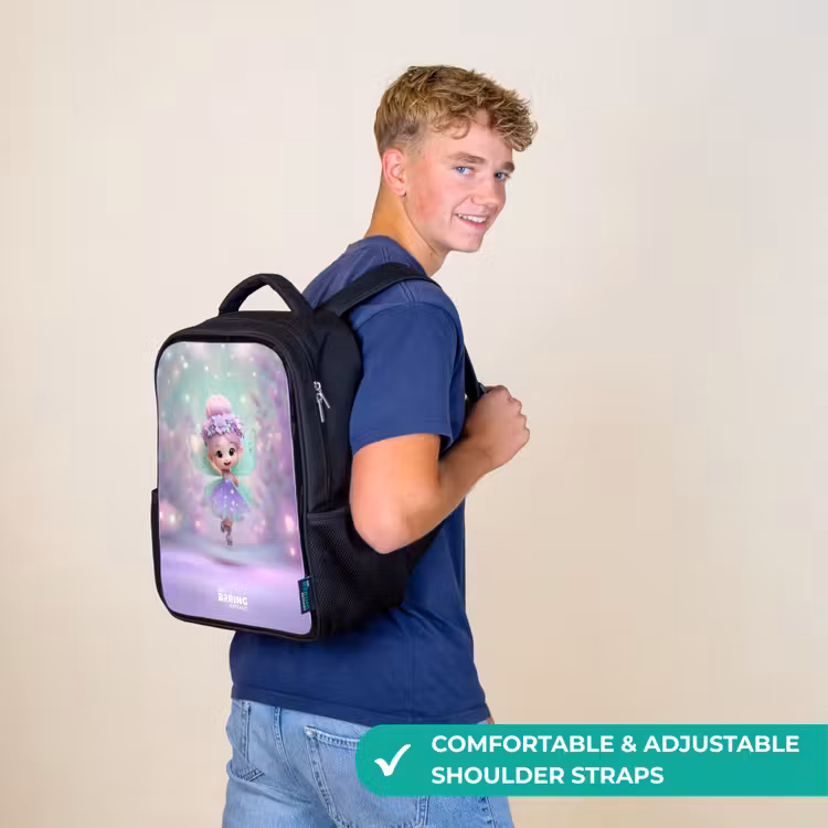 Kids backpack - Black - Elf - Magic — 11