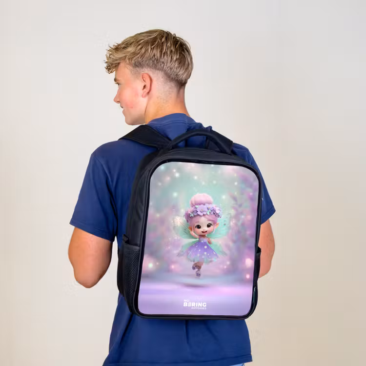 Kids backpack - Black - Elf - Magic — 5
