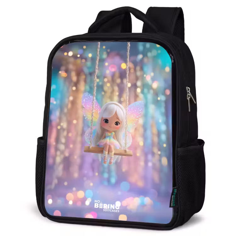 Kids backpack - Black - Fairy - Elf - Rainbow — 6