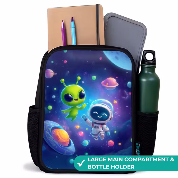 Kids backpack - Black - Merry Meeting in Space — 10