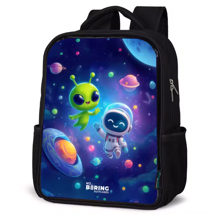 Kids backpack - Black - Merry Meeting in Space — 6