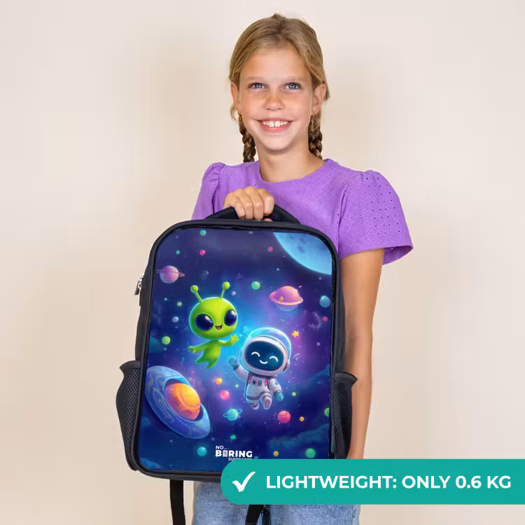 Kids backpack - Black - Merry Meeting in Space — 9
