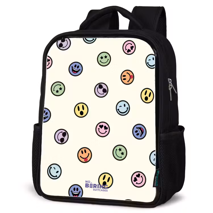 Kids backpack - Black - Playful smiley mix — 6