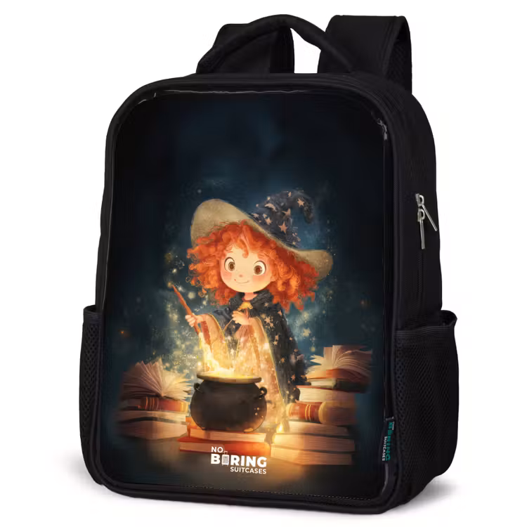 Kids backpack - Black - Witch with Sparkling Magic Potion — 6