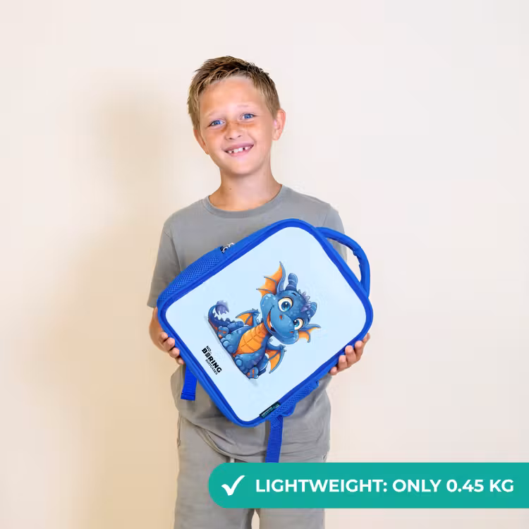 Kids backpack - Blue - Dinky dragon — 3