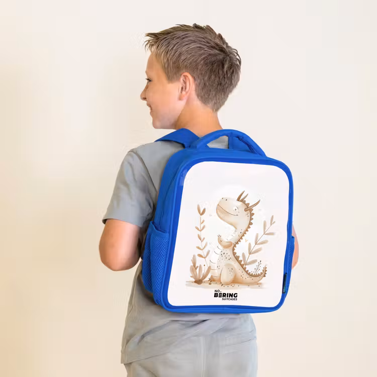 Kids backpack - Blue - Dobby dragon — 2