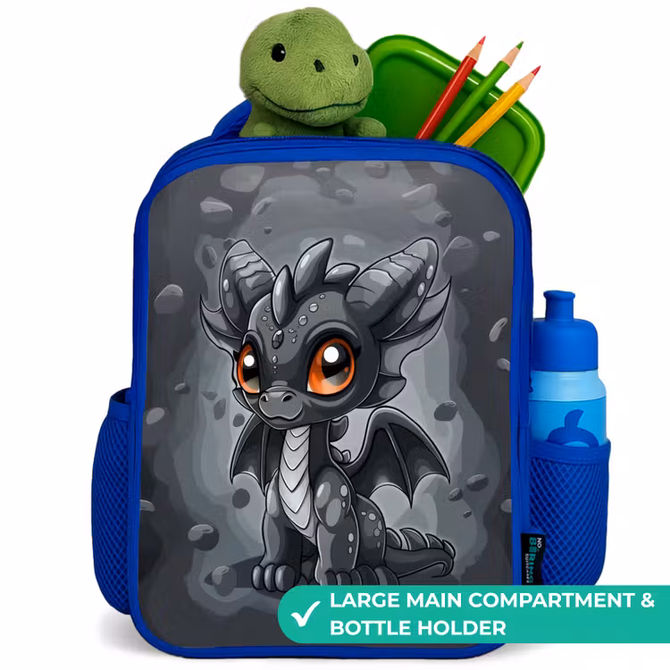 Kids backpack - Blue - Gino gray tail — 5