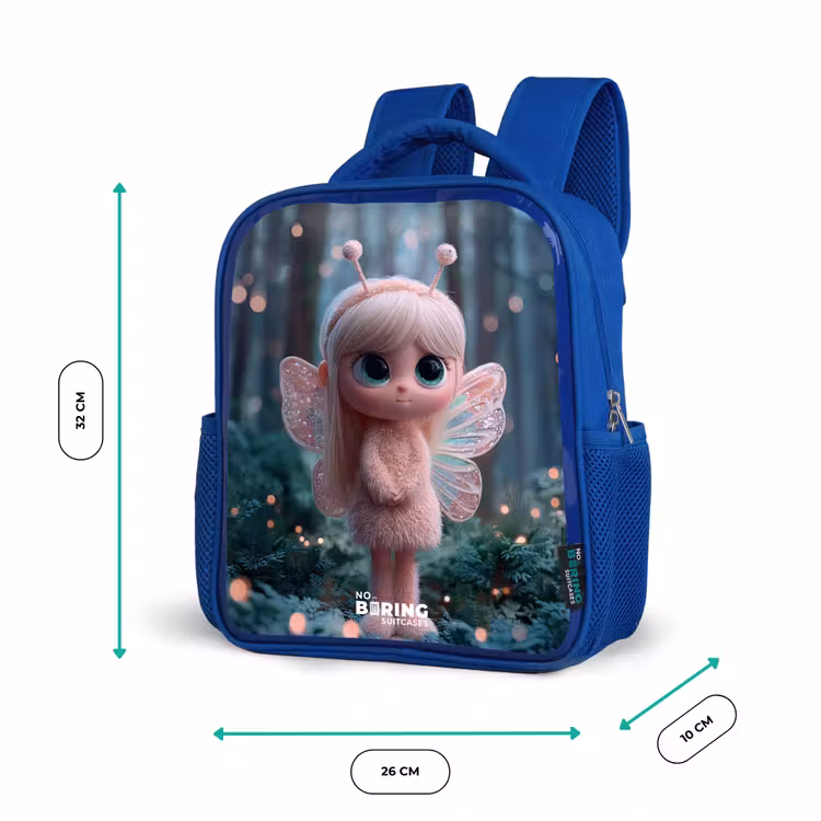 Kids backpack - Blue - Fairy - Forest - Glitters — 6