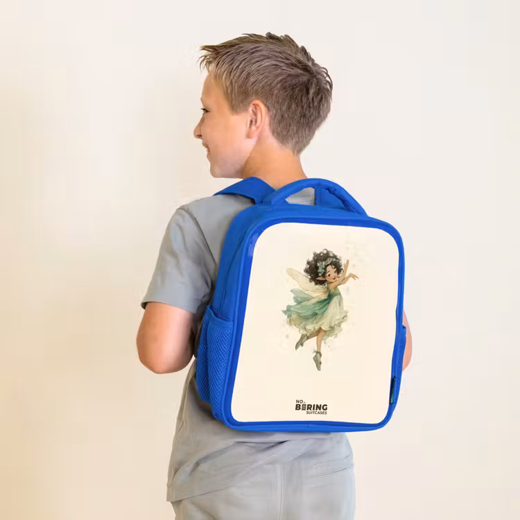 Kids backpack - Blue - Dancing forest fairy — 2