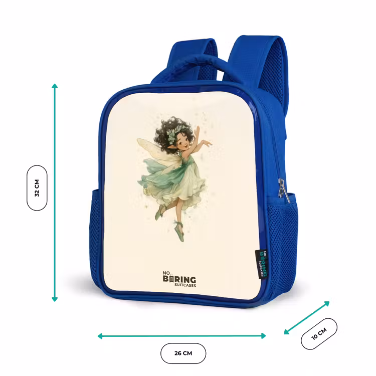 Kids backpack - Blue - Dancing forest fairy — 6