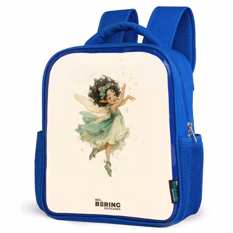 Kids backpack - Blue - Dancing forest fairy — 7