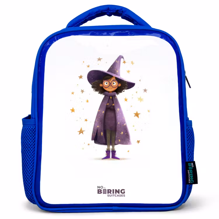 Kids backpack - Blue - The purple wizard's cloak — 1