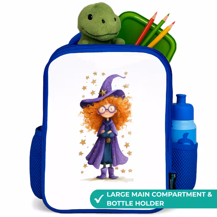 Kids backpack - Blue - Star magic with curls — 5