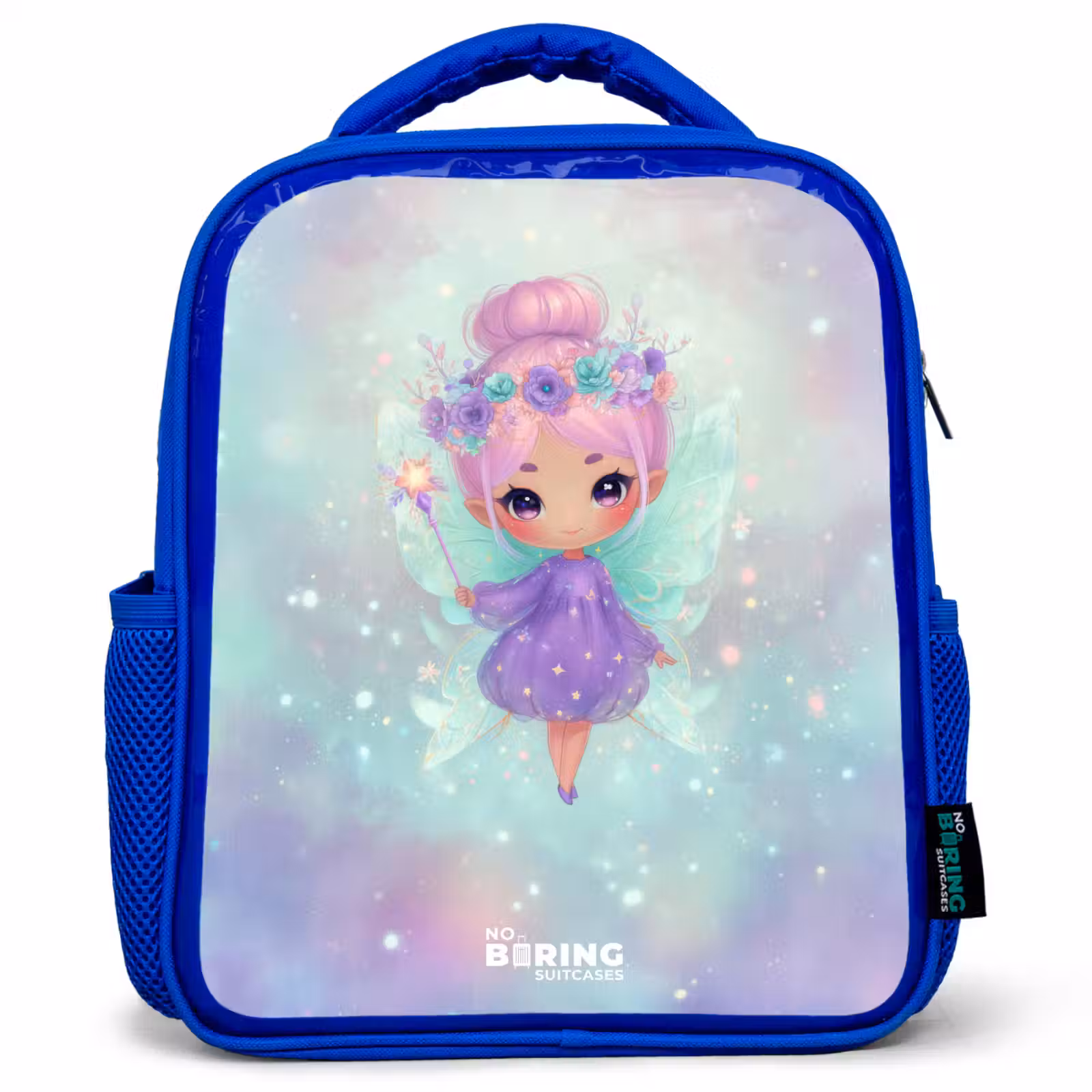Kids backpack - Blue - Flower fairy in pastel shine — 1