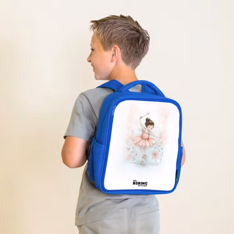 Kids backpack - Blue - Ballerina - Elf - Fairy — 2