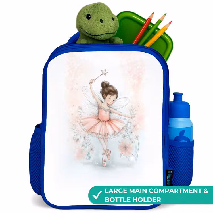 Kids backpack - Blue - Ballerina - Elf - Fairy — 5