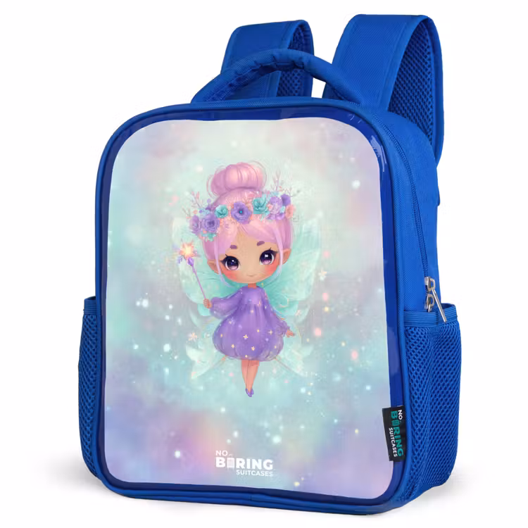 Kids backpack - Blue - Flower fairy in pastel shine — 7